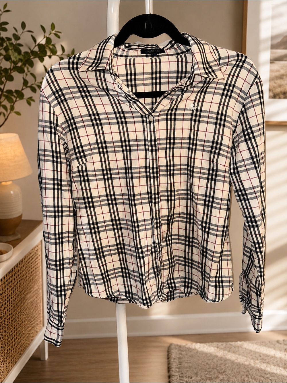 Burberry Nova Check Plaid Button-Down Shirt